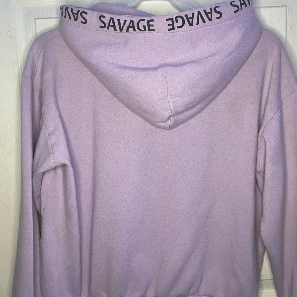 Purple hoodie with pockets/ size small /forever 21